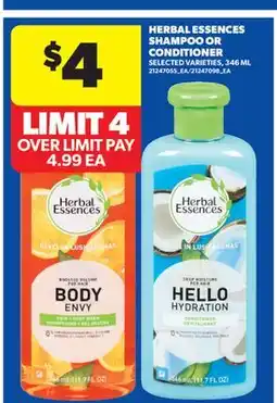 Real Canadian Superstore HERBAL ESSENCES SHAMPOO OR CONDITIONER offer