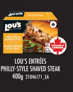 Real Canadian Superstore LOU'S ENTRÉES PHILLY-STYLE SHAVED STEAK offer