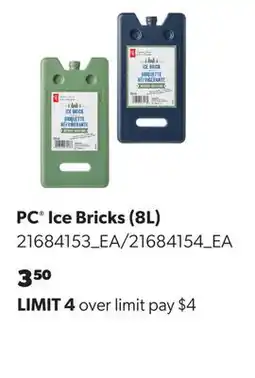 Real Canadian Superstore PC ICE BRICKS, (8L) offer