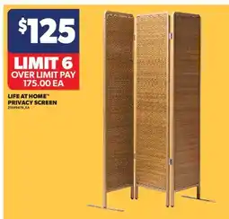 Real Canadian Superstore LIFE AT HOME PRIVACY SCREEN offer