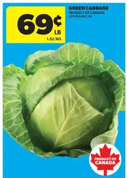 Real Canadian Superstore GREEN CABBAGE offer