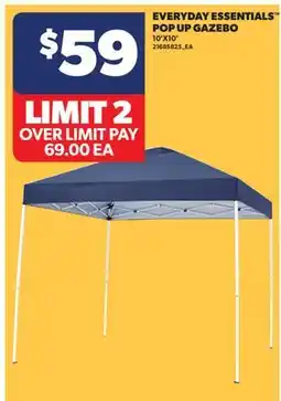 Real Canadian Superstore EVERYDAY ESSENTIALS POP UP GAZEBO, 10' X10' offer