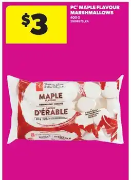 Real Canadian Superstore PC MAPLE FLAVOUR MARSHMALLOWS offer