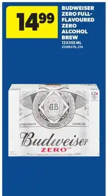 Real Canadian Superstore BUDWEISER ZERO FULL-FLAVOURED ZERO ALCOHOL BREW offer