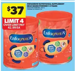 Real Canadian Superstore ENFAGROW NUTRITIONAL SUPPLEMENT MILK-BASED POWDER 1-5 YEARS offer