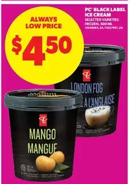 Real Canadian Superstore PC BLACK LABEL ICE CREAM offer