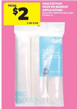 Real Canadian Superstore QUO COTTON PADS OR MAKEUP APPLICATORS offer