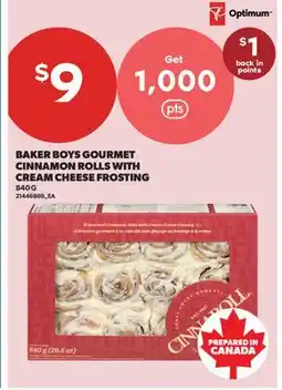 Real Canadian Superstore BAKER BOYS GOURMET CINNAMON ROLLS WITH CREAM CHEESE FROSTING offer