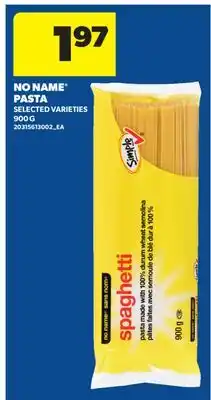 Real Canadian Superstore NO NAME PASTA offer