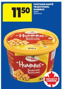 Real Canadian Superstore FONTAINE SANTÉ TRADITIONAL HUMMUS offer