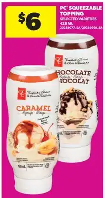 Real Canadian Superstore PC SQUEEZABLE TOPPING offer
