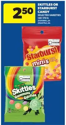 Real Canadian Superstore SKITTLES OR STARBURST CANDY offer