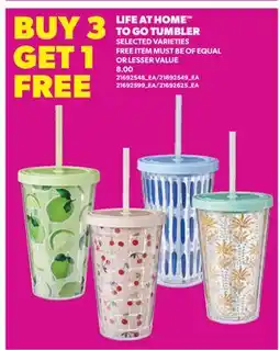Real Canadian Superstore LIFE AT HOME TO GO TUMBLER offer
