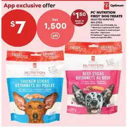 Real Canadian Superstore PC NUTRITION FIRST DOG TREATS offer