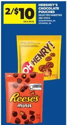 Real Canadian Superstore HERSHEY'S CHOCOLATE POUCHES offer