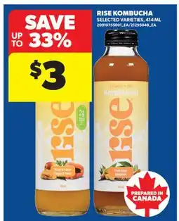 Real Canadian Superstore RISE KOMBUCHA offer