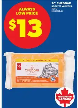 Real Canadian Superstore PC CHEDDAR offer
