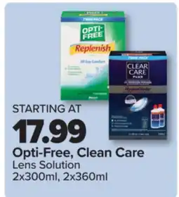 PharmaChoice Opti-Free, Clean Care Lens Solution offer