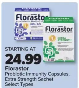 PharmaChoice Florastor Probiotic Immunity Capsules, Extra Strength Sachet offer