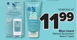 PharmaChoice Blue Lizard Mineral Sunscreen offer
