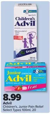PharmaChoice Advil Children's, Junior Pain Relief offer