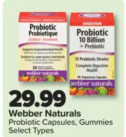 PharmaChoice Webber Naturals Probiotic Capsules, Gummies offer