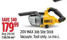 Canadian Tire 20V MAX Job Site Stick Vacuum offer