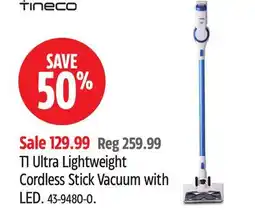 Canadian Tire T1 Ultra Lightweight Cordless Stick Vacuum with LED offer