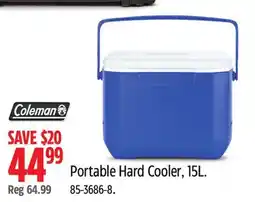 Canadian Tire Coleman Portable Hard Cooler, 15L offer