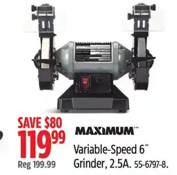 Canadian Tire Variable-Speed 6˝ Grinder offer