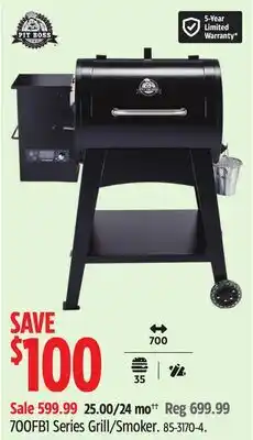 Canadian Tire PIT BOSS 700FB1 Series Grill/Smoker offer