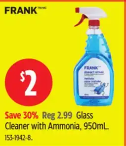 Canadian Tire Frank Glass Cleaner with Ammonia offer