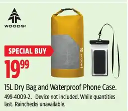 Canadian Tire WOODS 15L Dry Bag and Waterproof Phone Case offer