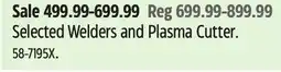 Canadian Tire Selected Welders and Plasma Cutter offer