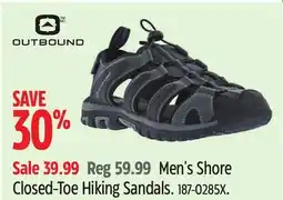 Canadian Tire Outbound Men's Shore Closed-Toe Hiking Sandals offer