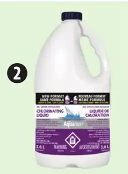 Canadian Tire Aquarius Liquid Pool Chlorine, 3.6L offer
