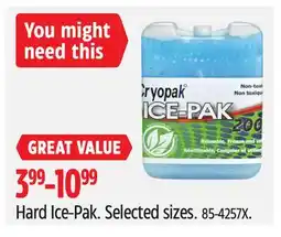 Canadian Tire Hard Ice-Pak offer