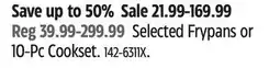 Canadian Tire Vida by Paderno Selected Frypans or 10-Pc Cookset offer