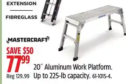Canadian Tire 20˝ Aluminum Work Platform offer