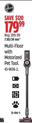 Canadian Tire Hoover Multi-Floor with Motorized Pet Tool offer