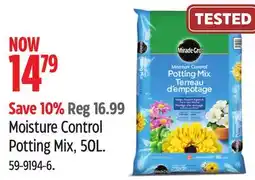 Canadian Tire Miracle-Gro Moisture Control Potting Mix offer