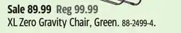 Canadian Tire XL Zero Gravity Chair offer