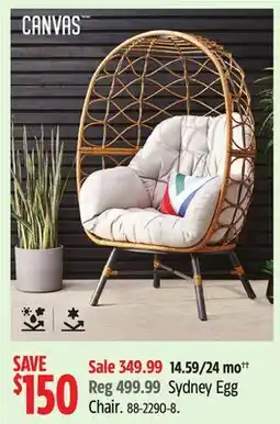 Canadian Tire Sydney Egg Chair offer