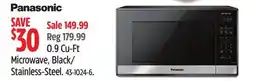 Canadian Tire PANASONIC 0.9 Cu-Ft Microwave, Black/ Stainless-Steel offer