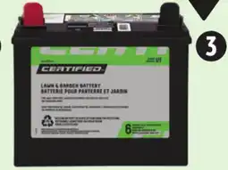 Canadian Tire Certified U1 Lawn & Garden Battery offer