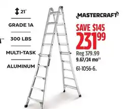 Canadian Tire Mastercraft Grade 1A Aluminum Multi-Task Ladder offer