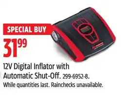 Canadian Tire MotoMaster 12V Digital Inflator with Automatic Shut-Off offer
