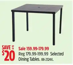 Canadian Tire For Living Selected Dining Tables offer