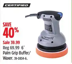 Canadian Tire CERTIFIED Palm Grip Buffer/ Waxer offer