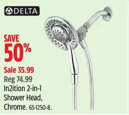Canadian Tire In2ition 2-in-1 Shower Head, Chrome offer